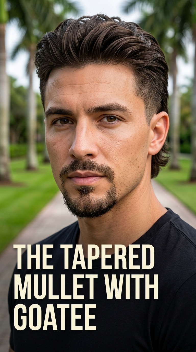 The Tapered Mullet with Goatee