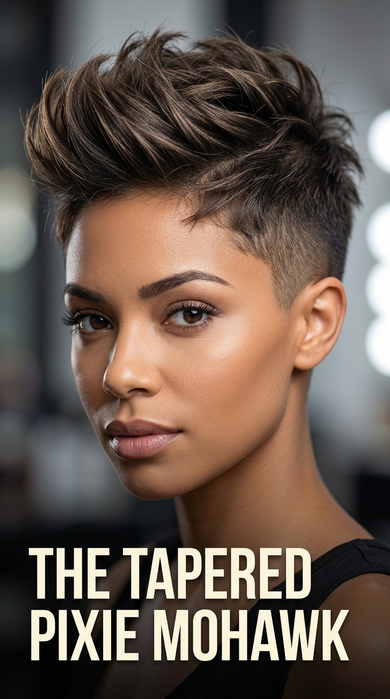 The Tapered Pixie Mohawk