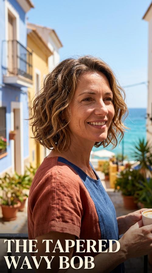The Tapered Wavy Bob