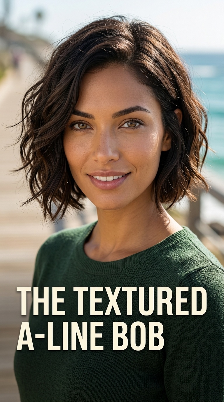 The Textured A-Line Bob