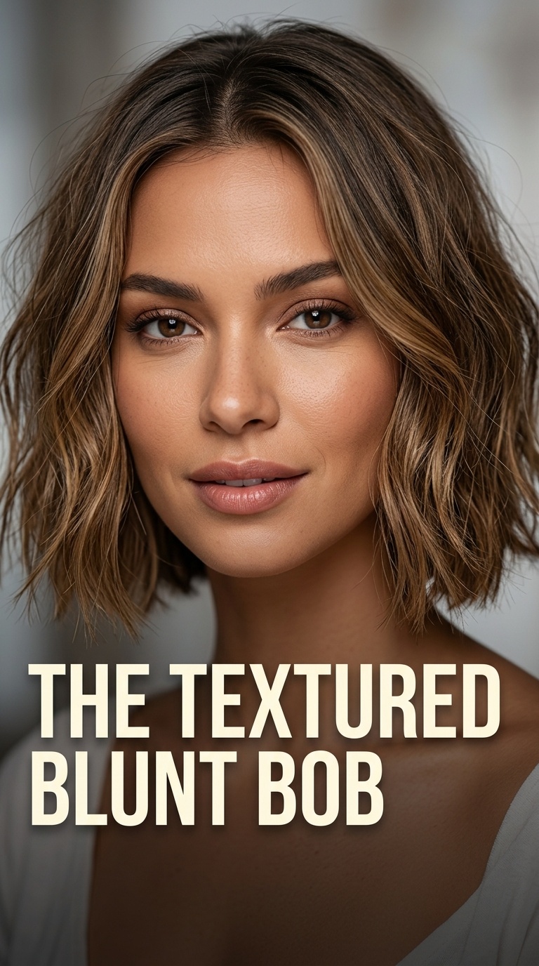 The Textured Blunt Bob