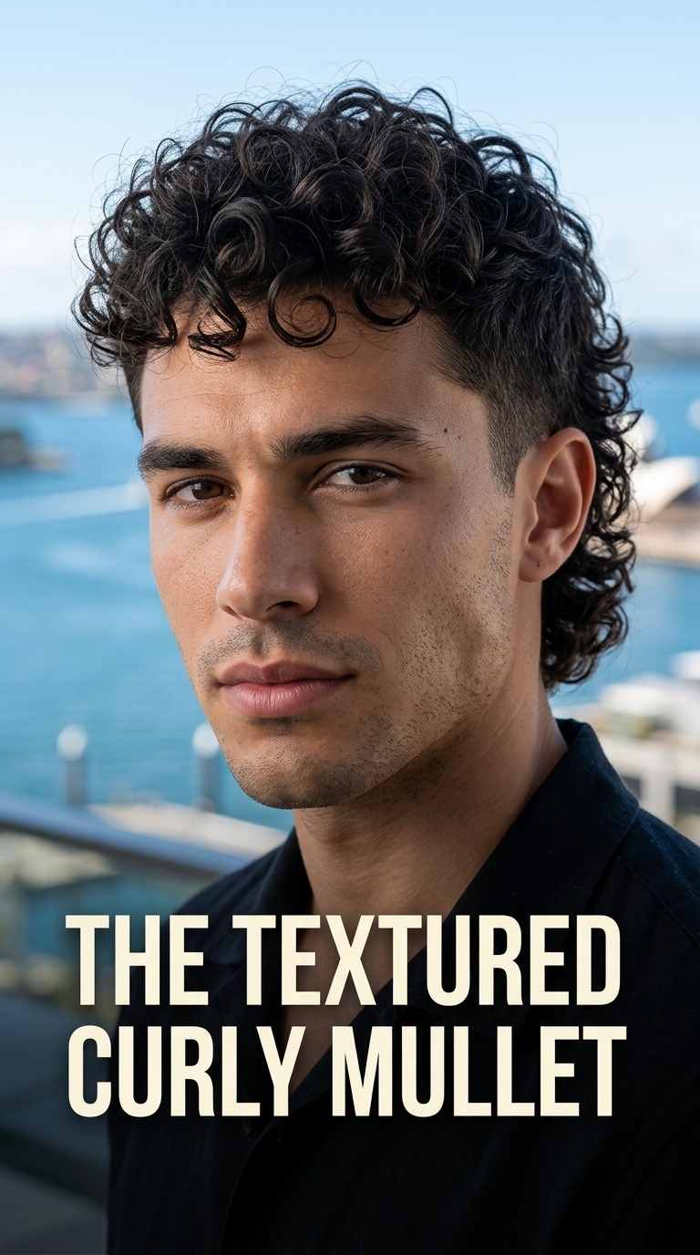 The Textured Curly Mullet