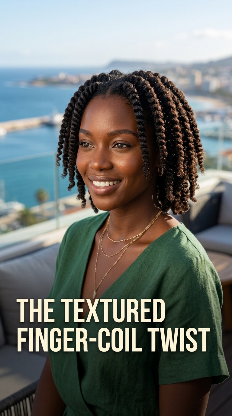 The Textured Finger-Coil Twist