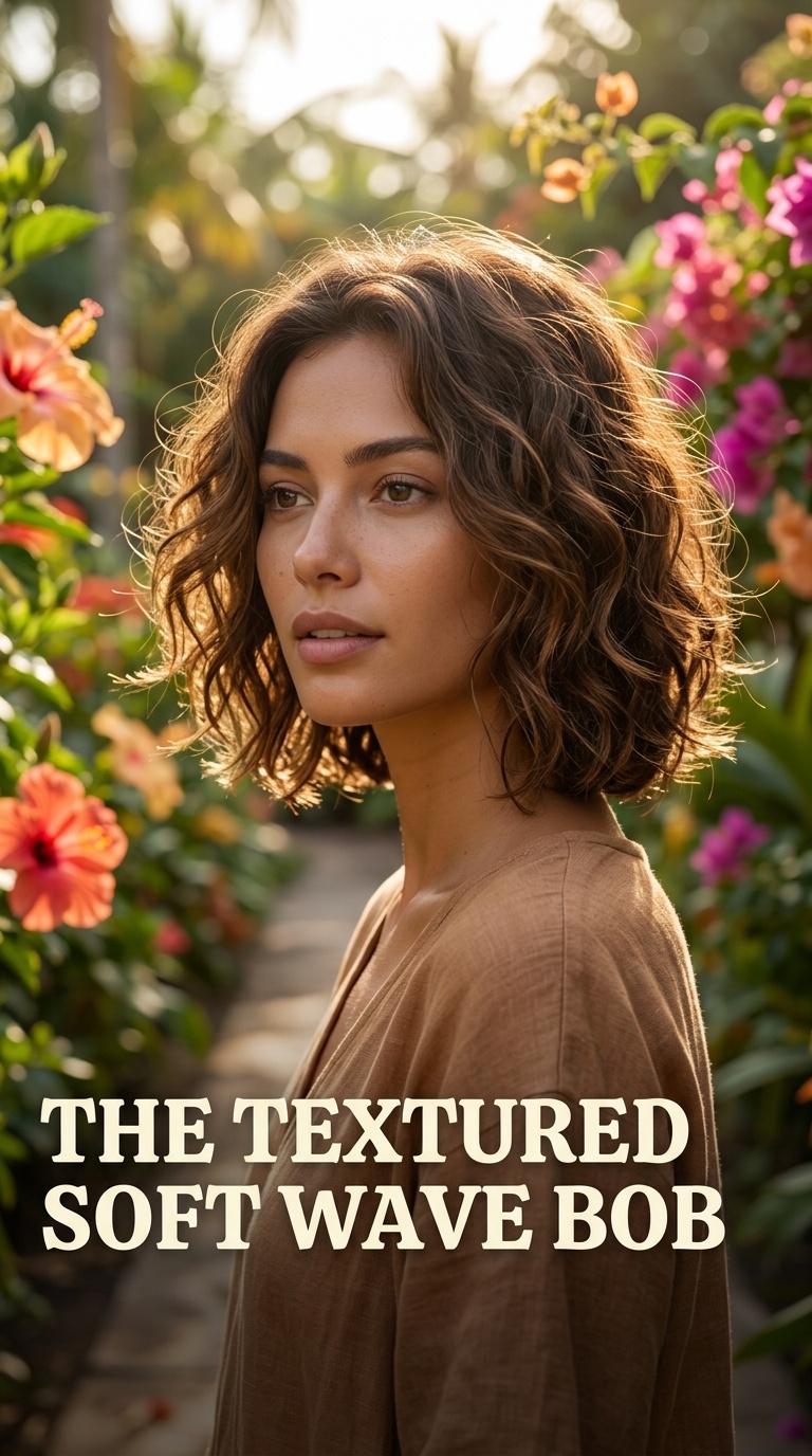The Textured Soft Wave Bob
