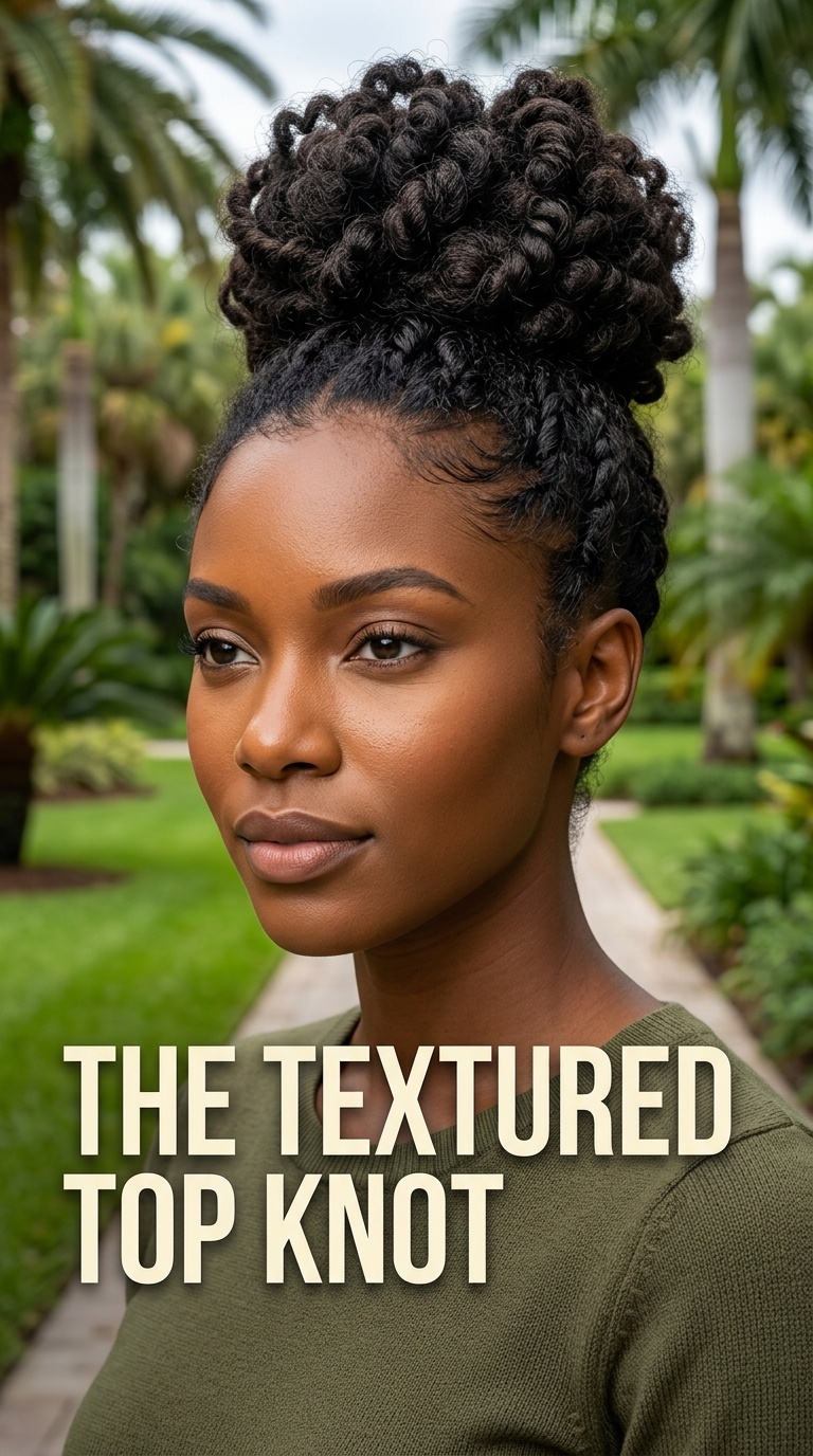 The Textured Top Knot