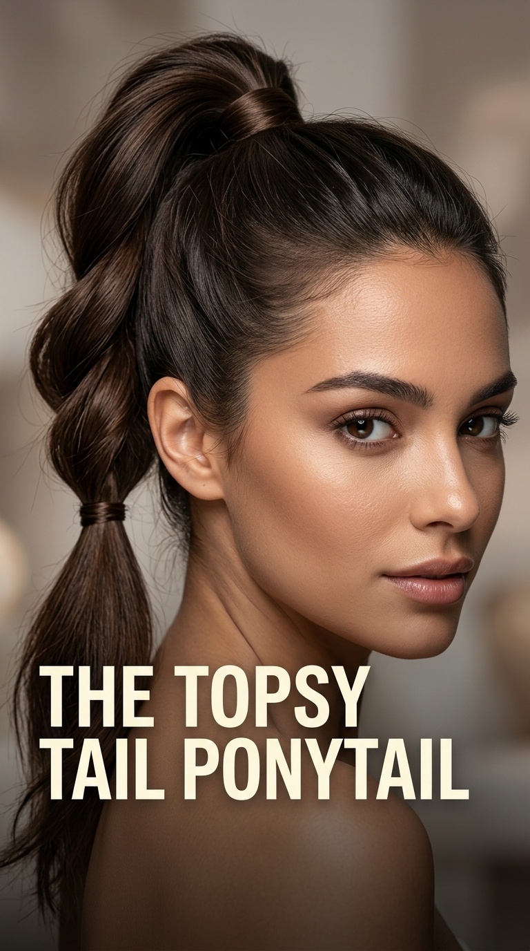 The Topsy Tail Ponytail