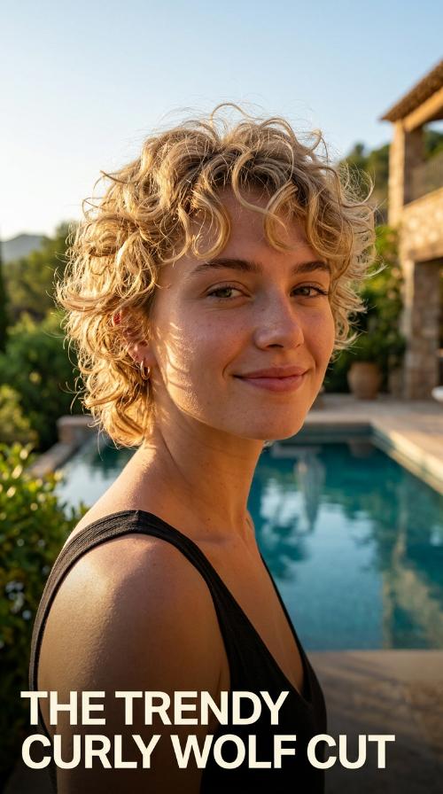 The Trendy Curly Wolf Cut