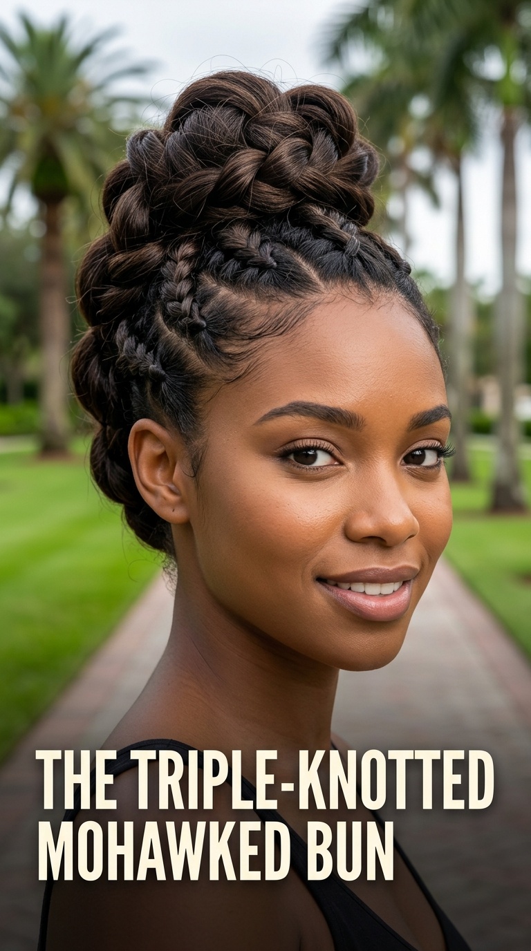 The Triple-Knotted Mohawked Bun