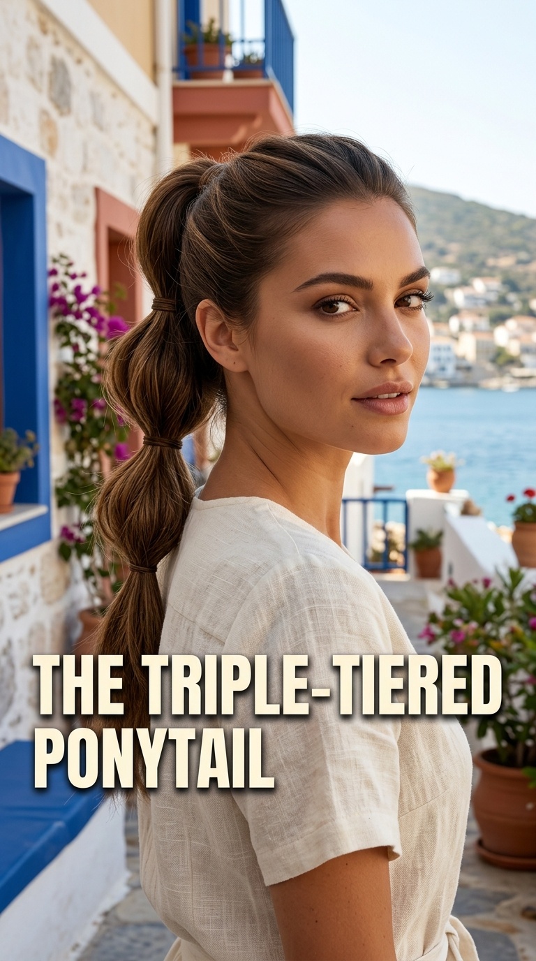 The Triple-Tiered Ponytail