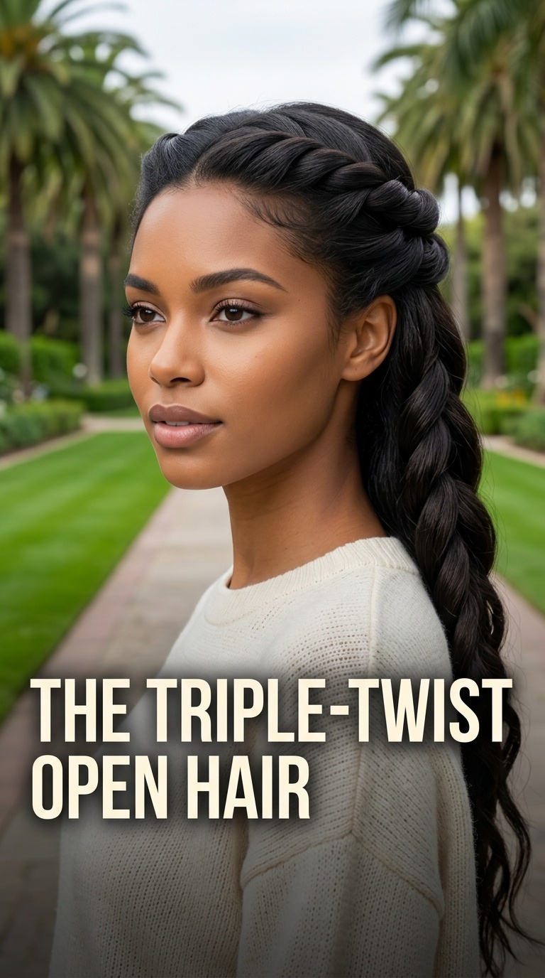 The Triple-Twist Open Hair