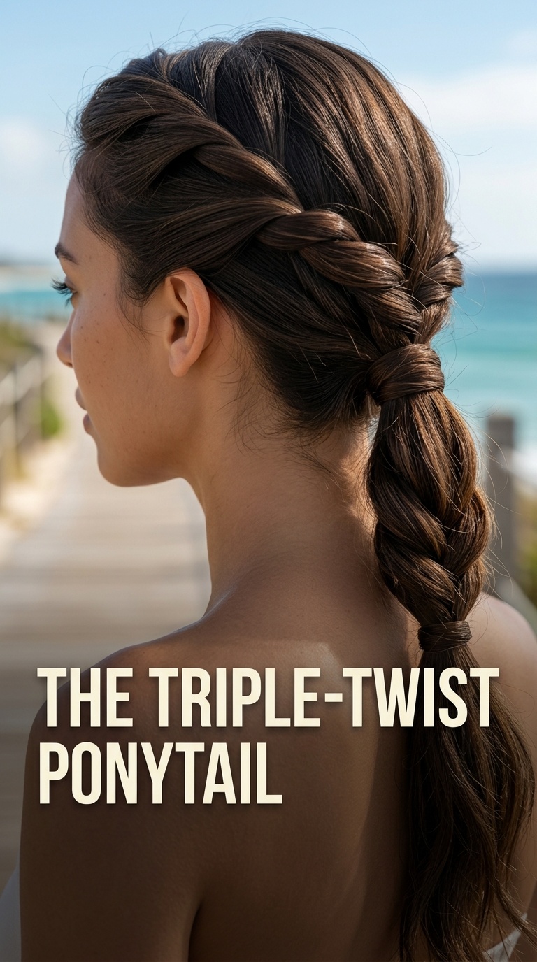 The Triple-Twist Ponytail