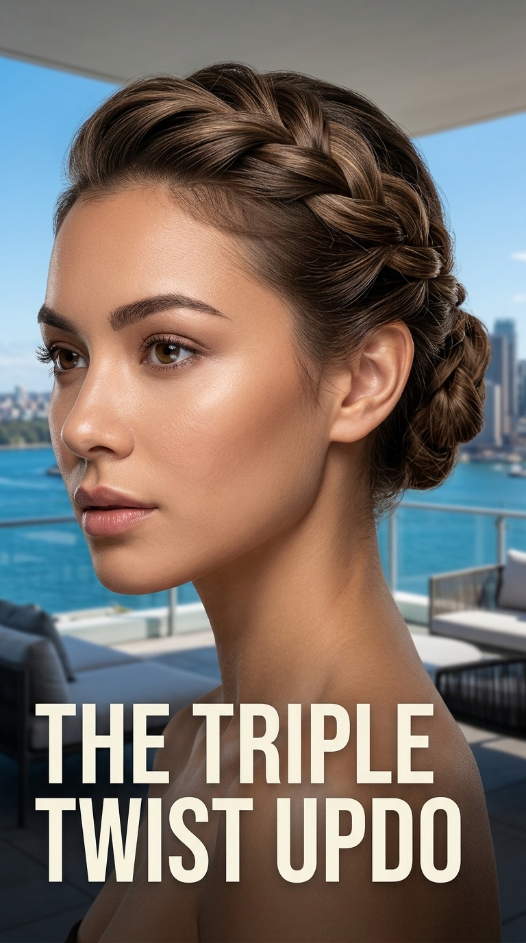 The Triple Twist Updo