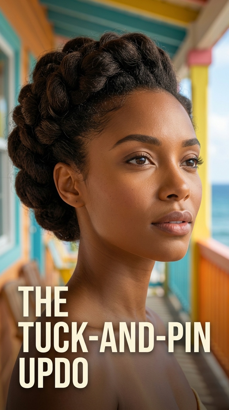 The Tuck-and-Pin Updo