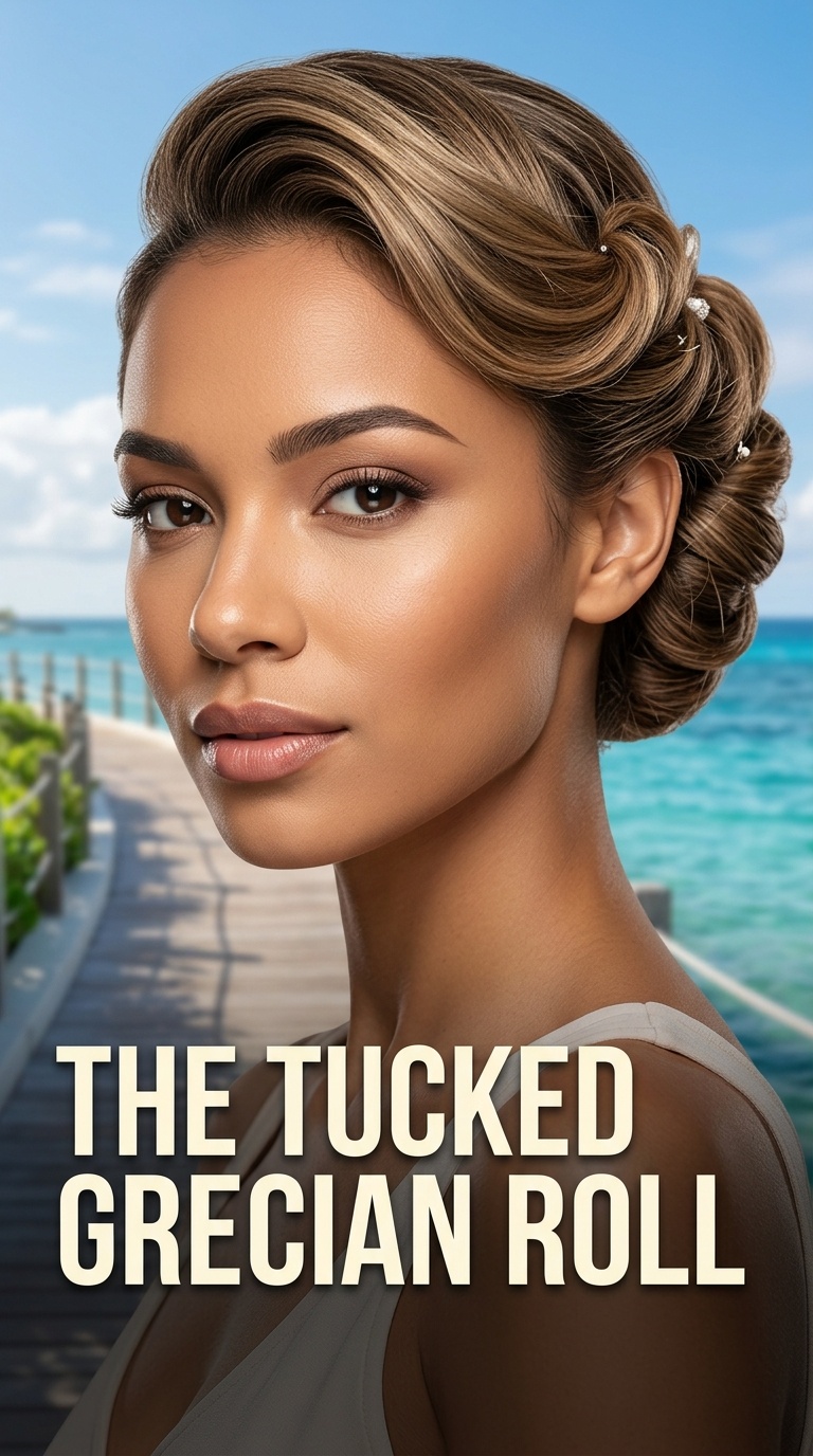The Tucked Grecian Roll