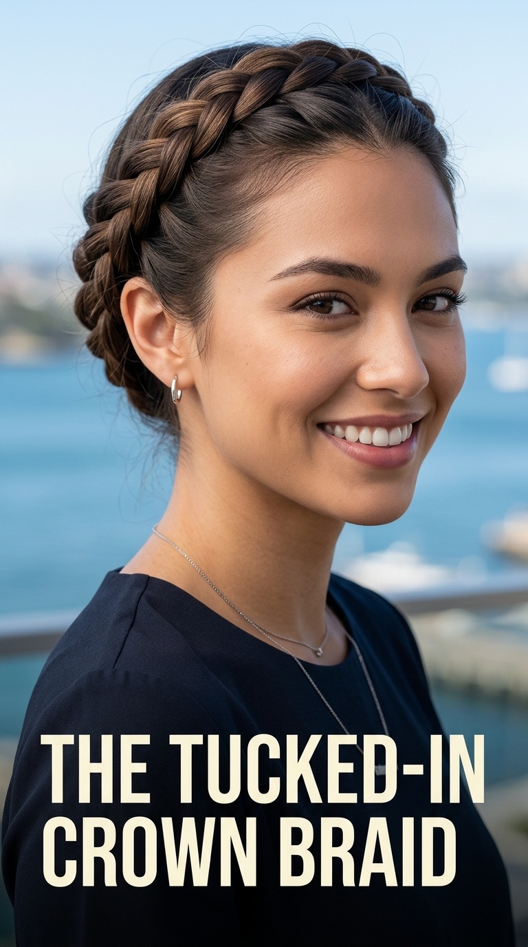 The Tucked-In Crown Braid