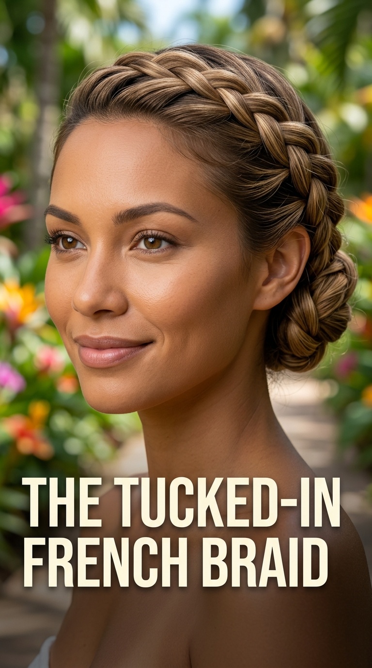 The Tucked-In French Braid