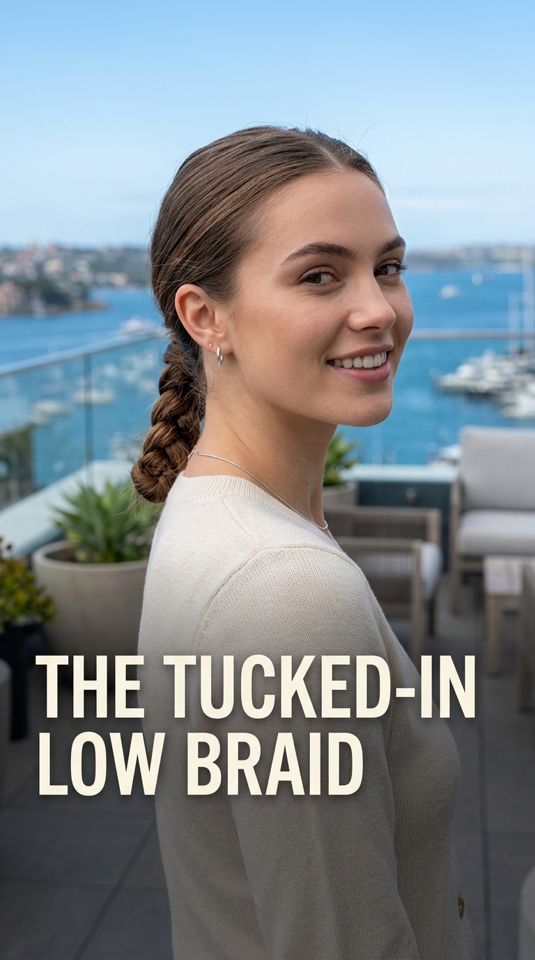 The Tucked-In Low Braid