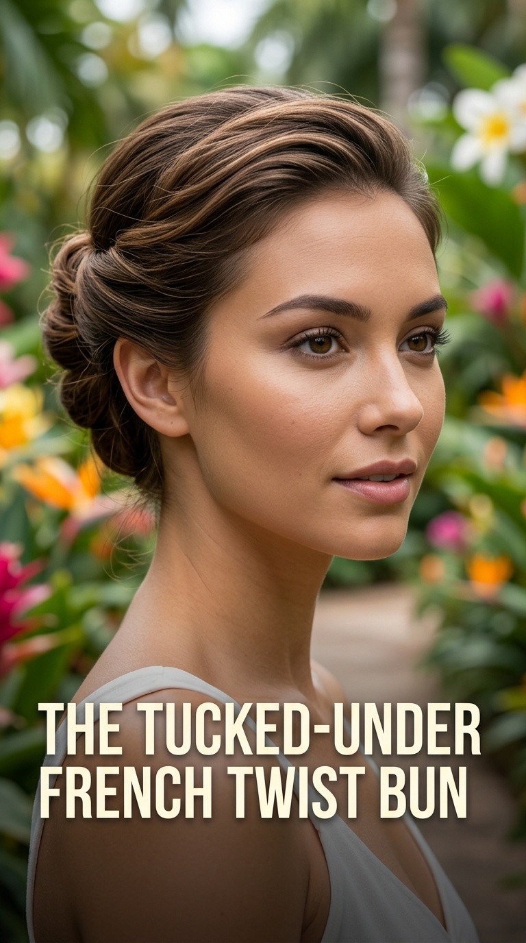 The Tucked-Under French Twist Bun
