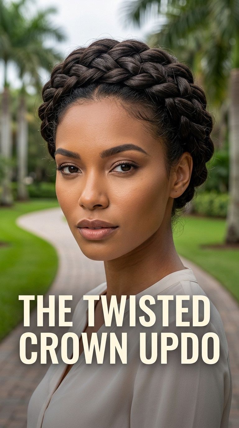The Twisted Crown Updo