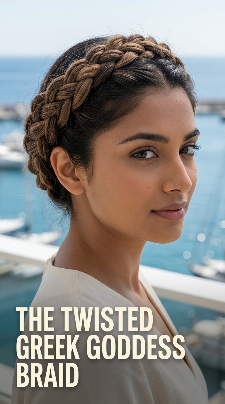 The Twisted Greek Goddess Braid
