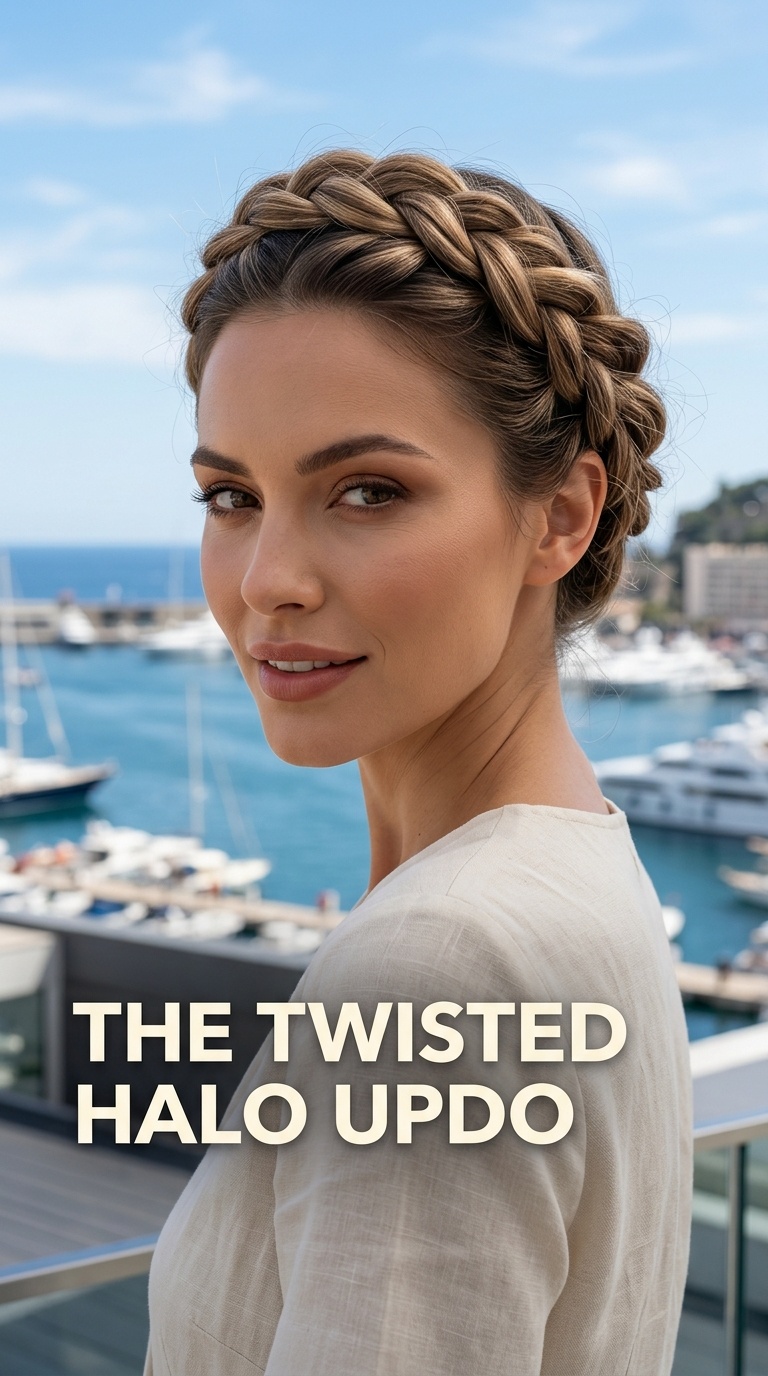 The Twisted Halo Updo