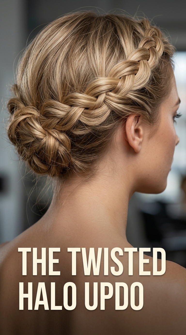 The Twisted Halo Updo