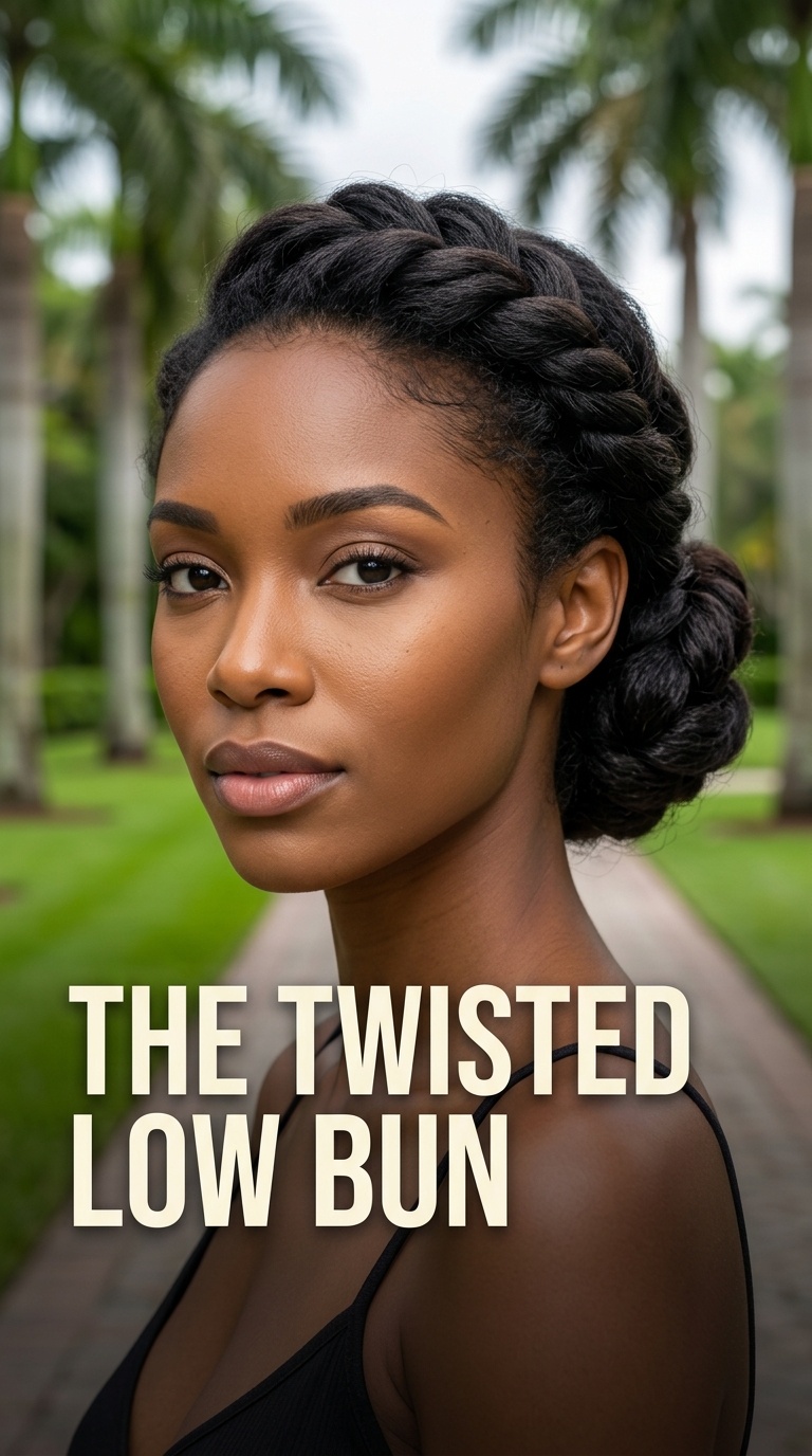 The Twisted Low Bun