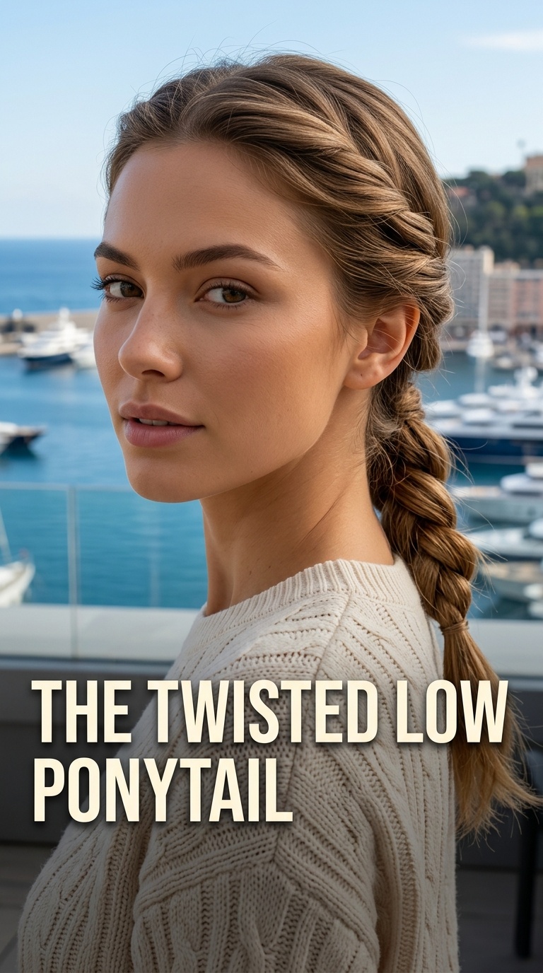 The Twisted Low Ponytail