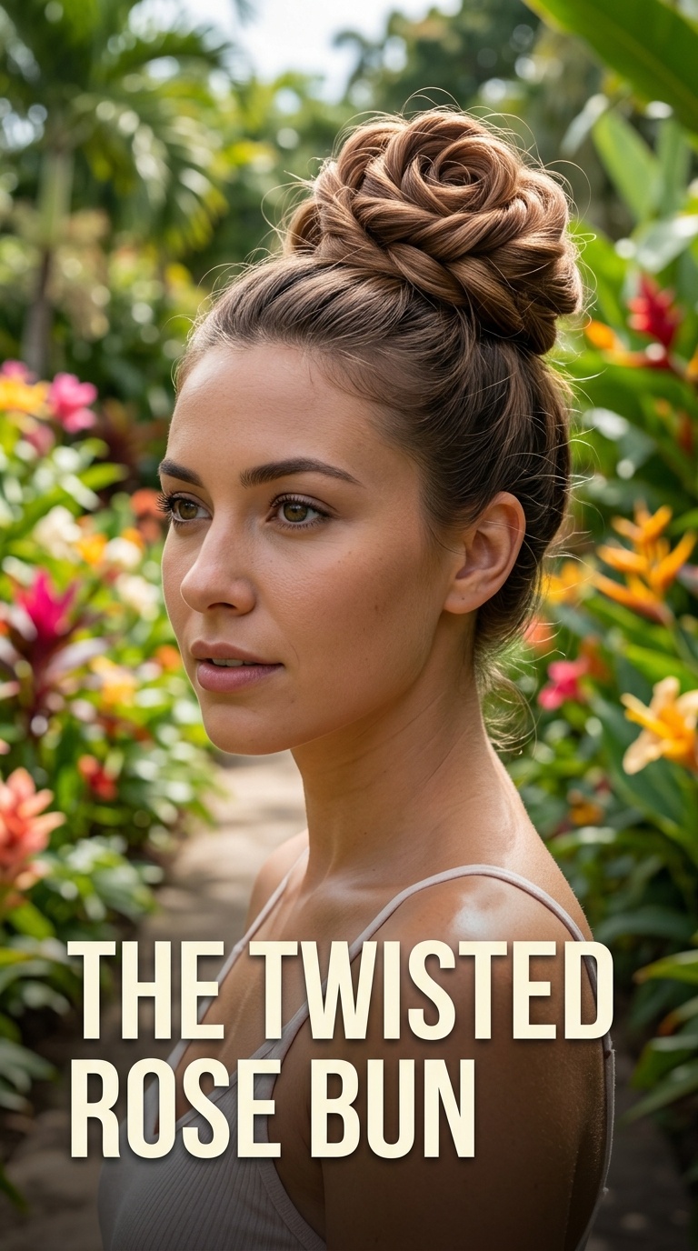 The Twisted Rose Bun
