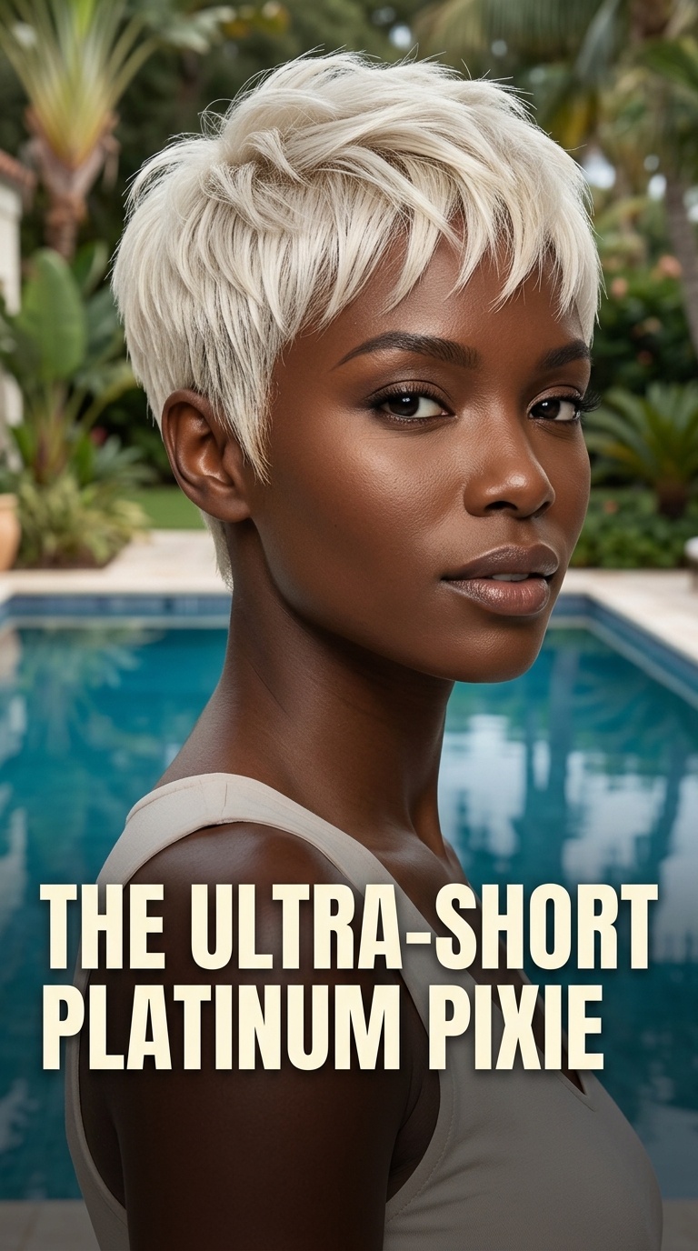The Ultra-Short Platinum Pixie