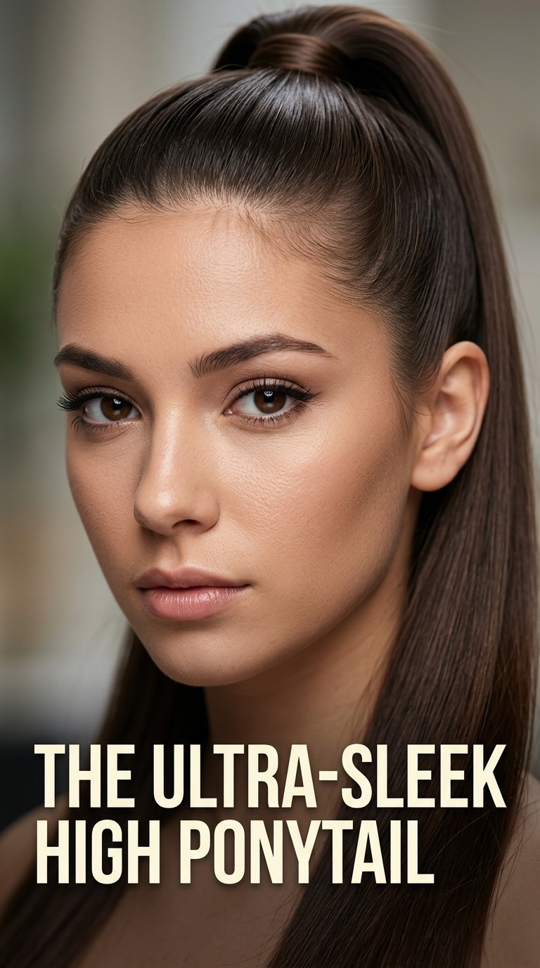 The Ultra-Sleek High Ponytail