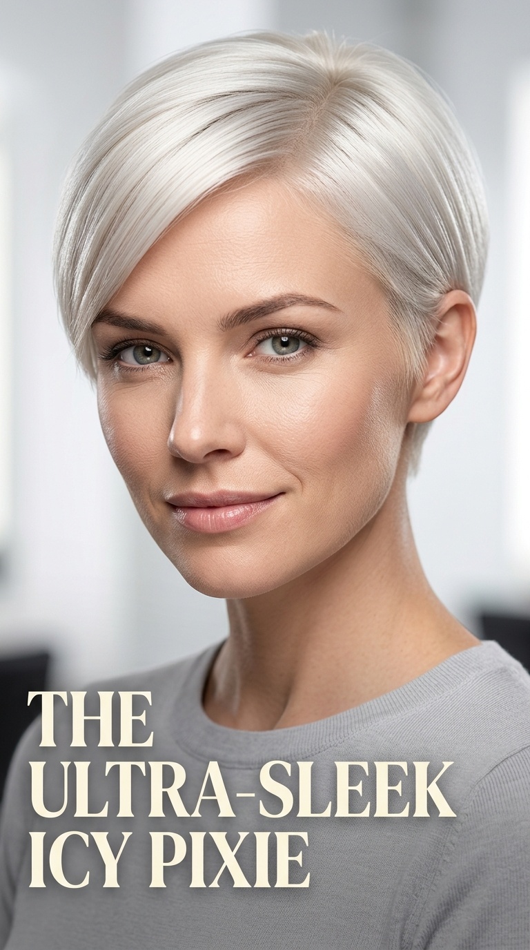 The Ultra-Sleek Icy Pixie