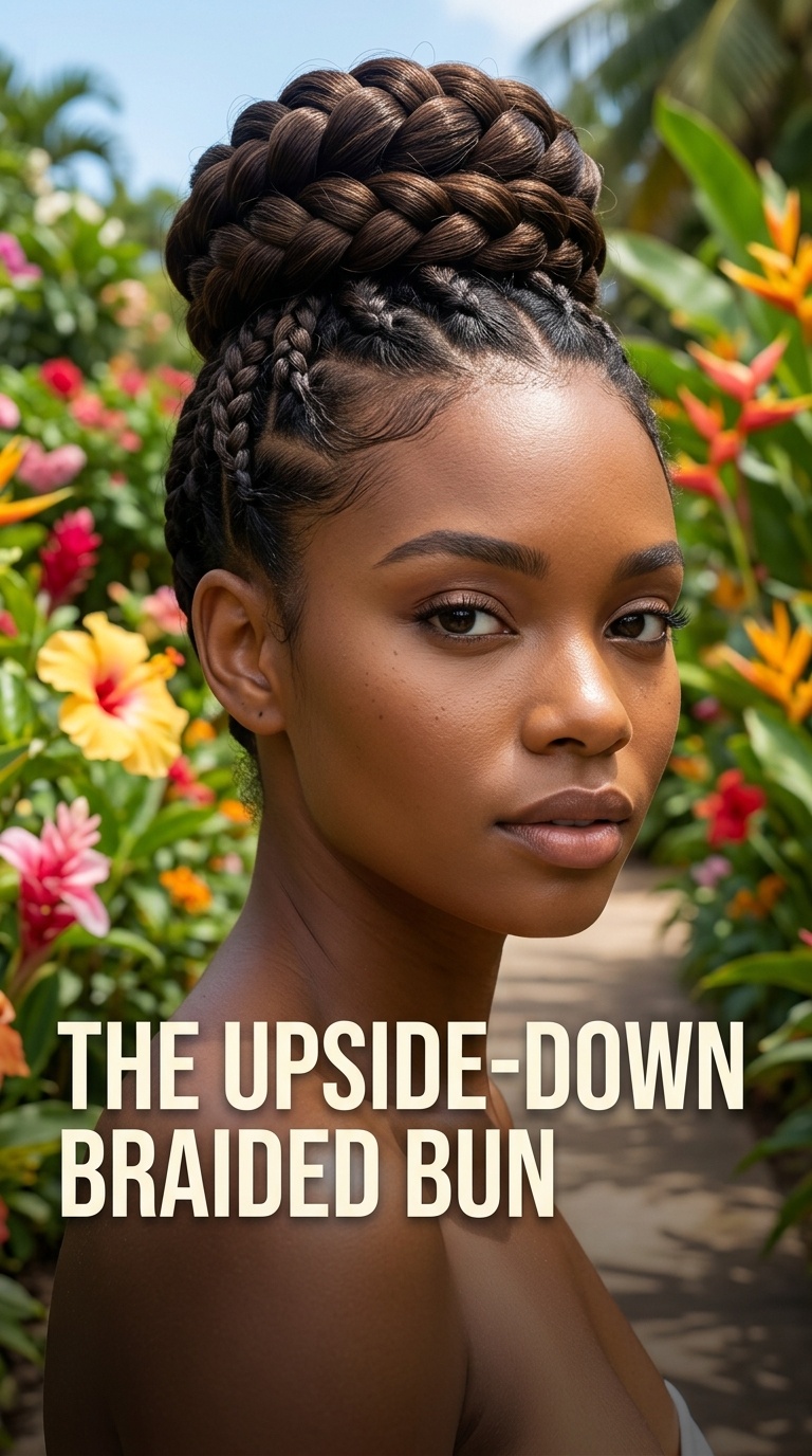 The Upside-Down Braided Bun