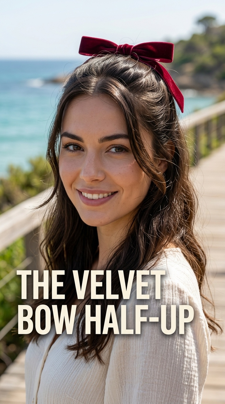 The Velvet Bow Half-Up