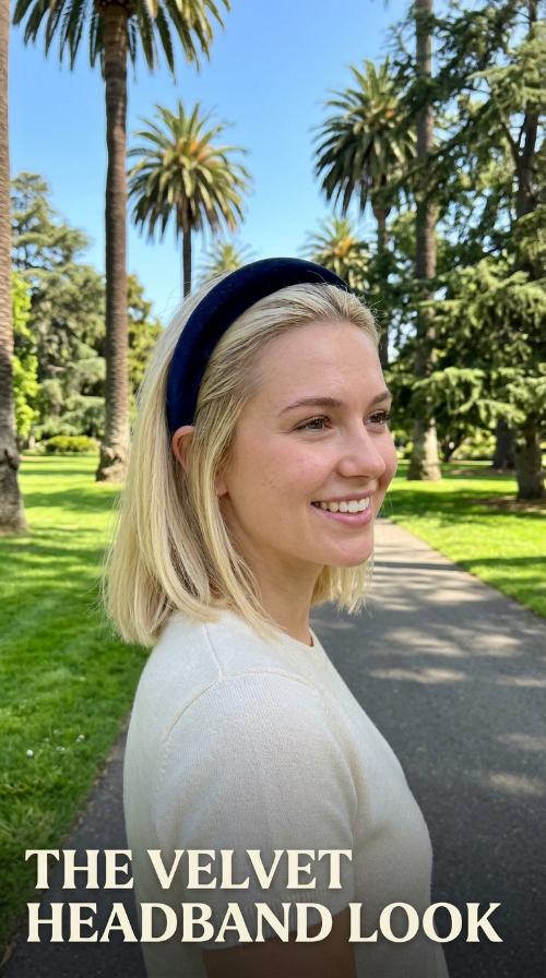 The Velvet Headband Look