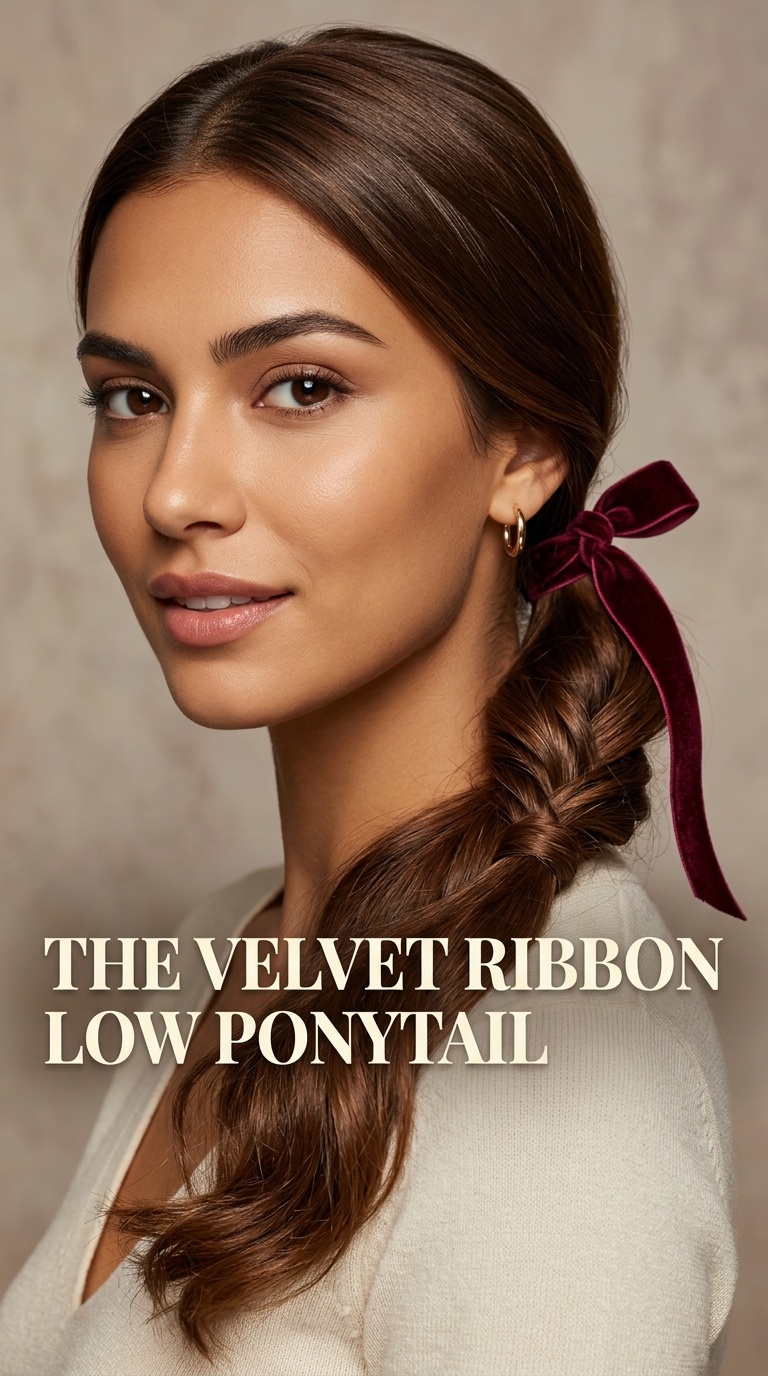 The Velvet Ribbon Low Ponytail