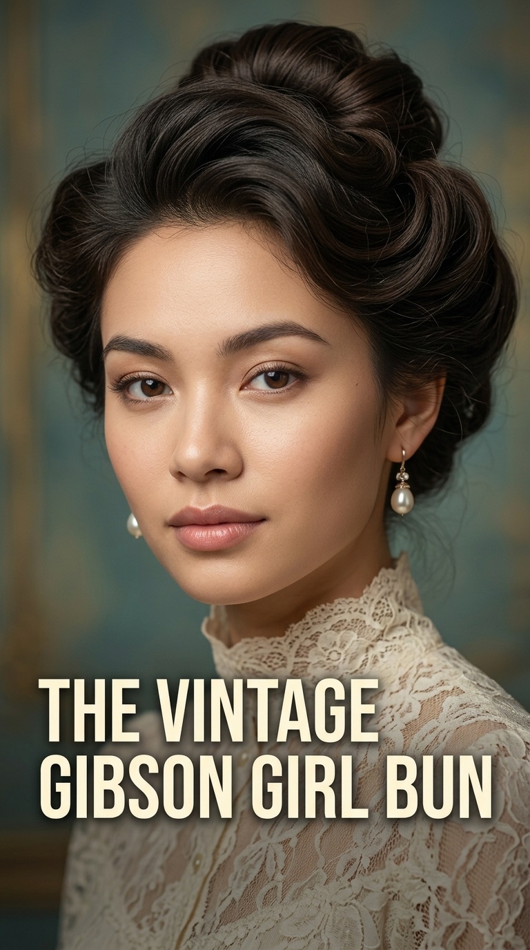 The Vintage Gibson Girl Bun