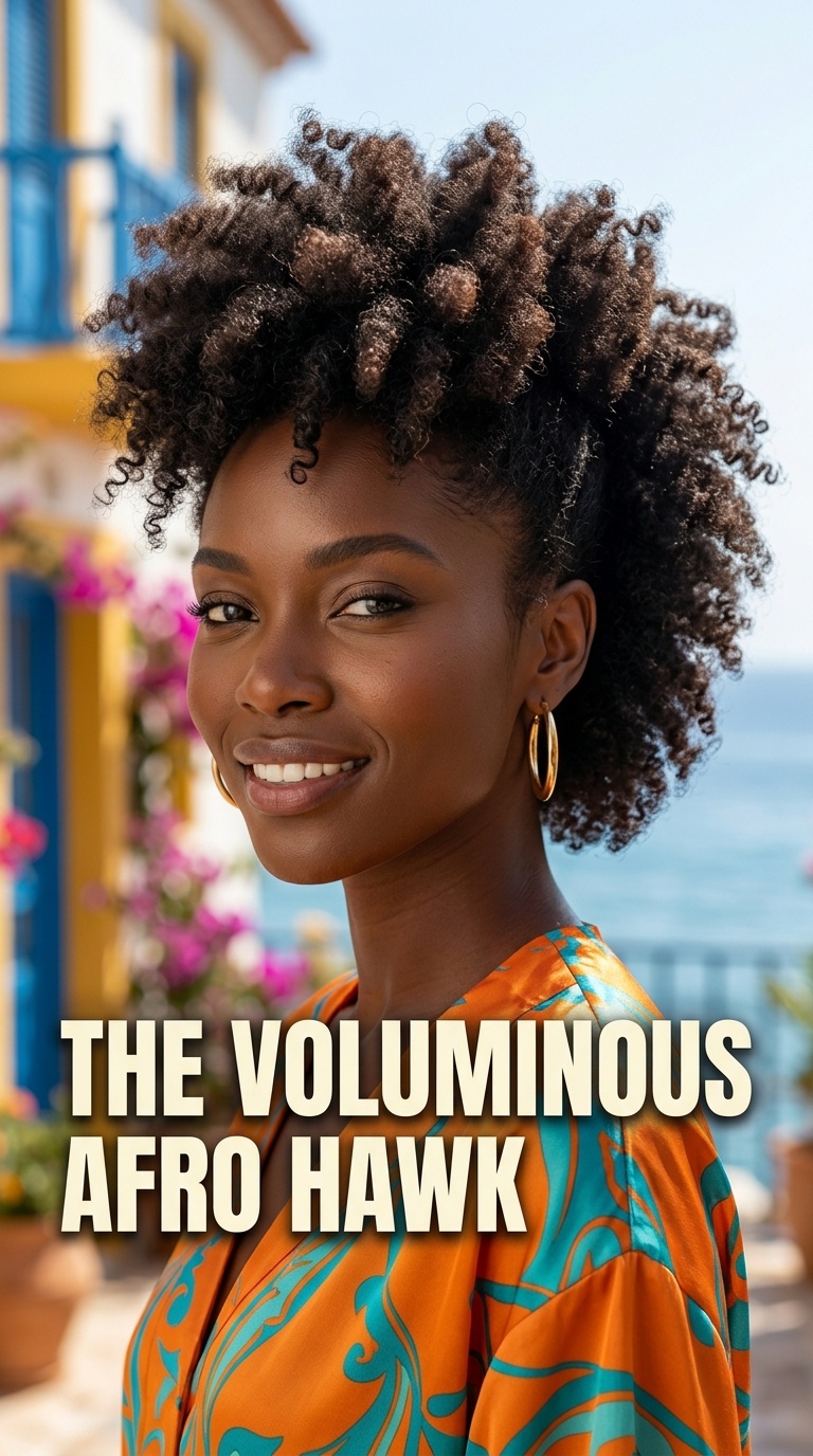 The Voluminous Afro Hawk