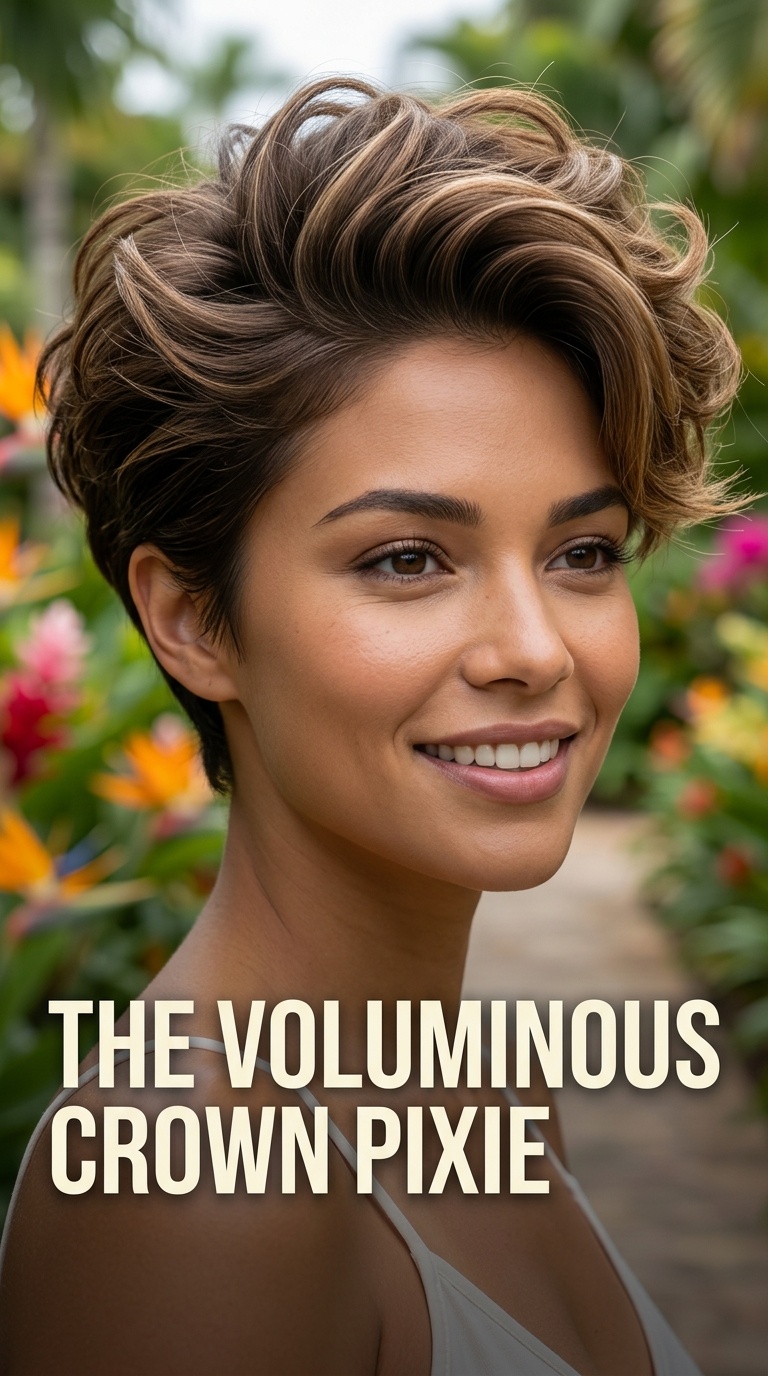The Voluminous Crown Pixie