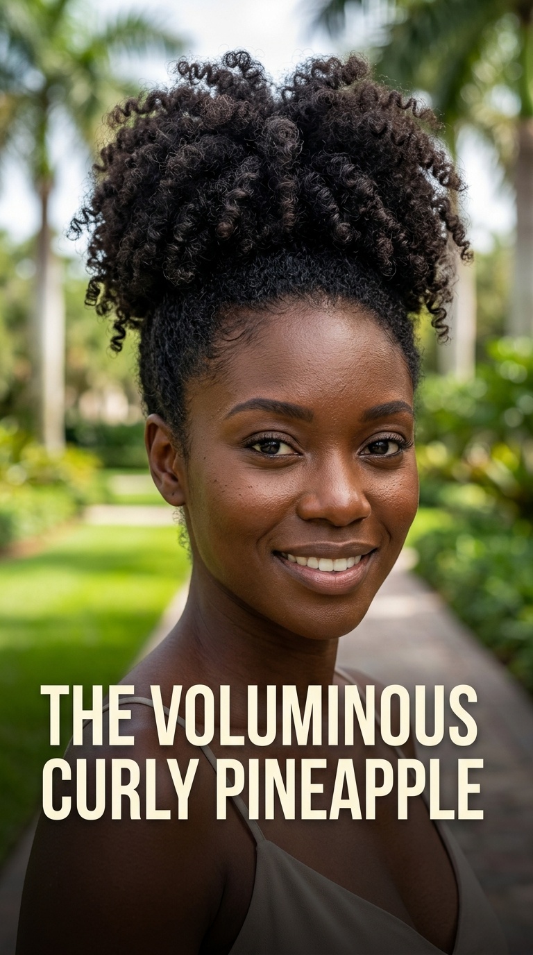 The Voluminous Curly Pineapple