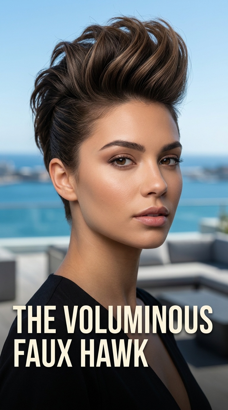 The Voluminous Faux Hawk