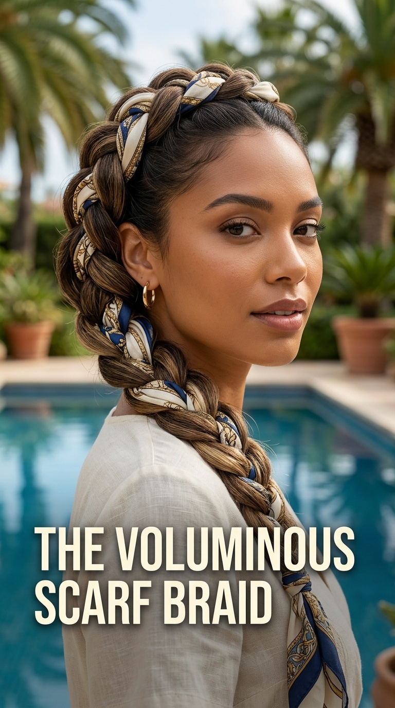 The Voluminous Scarf Braid