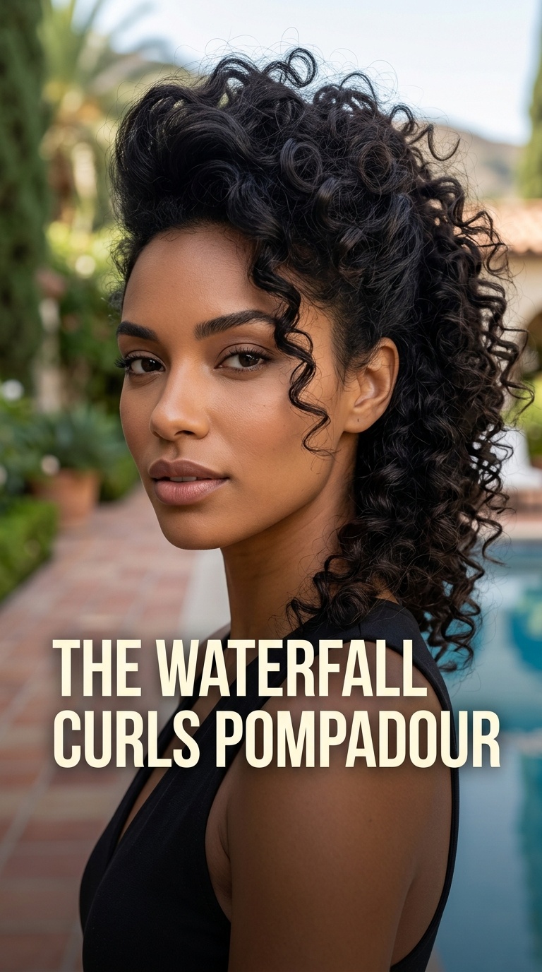 The Waterfall Curls Pompadour