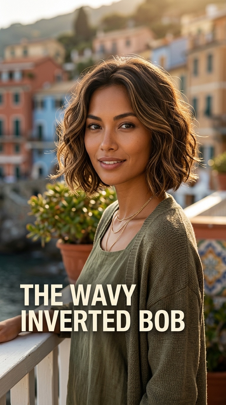 The Wavy Inverted Bob
