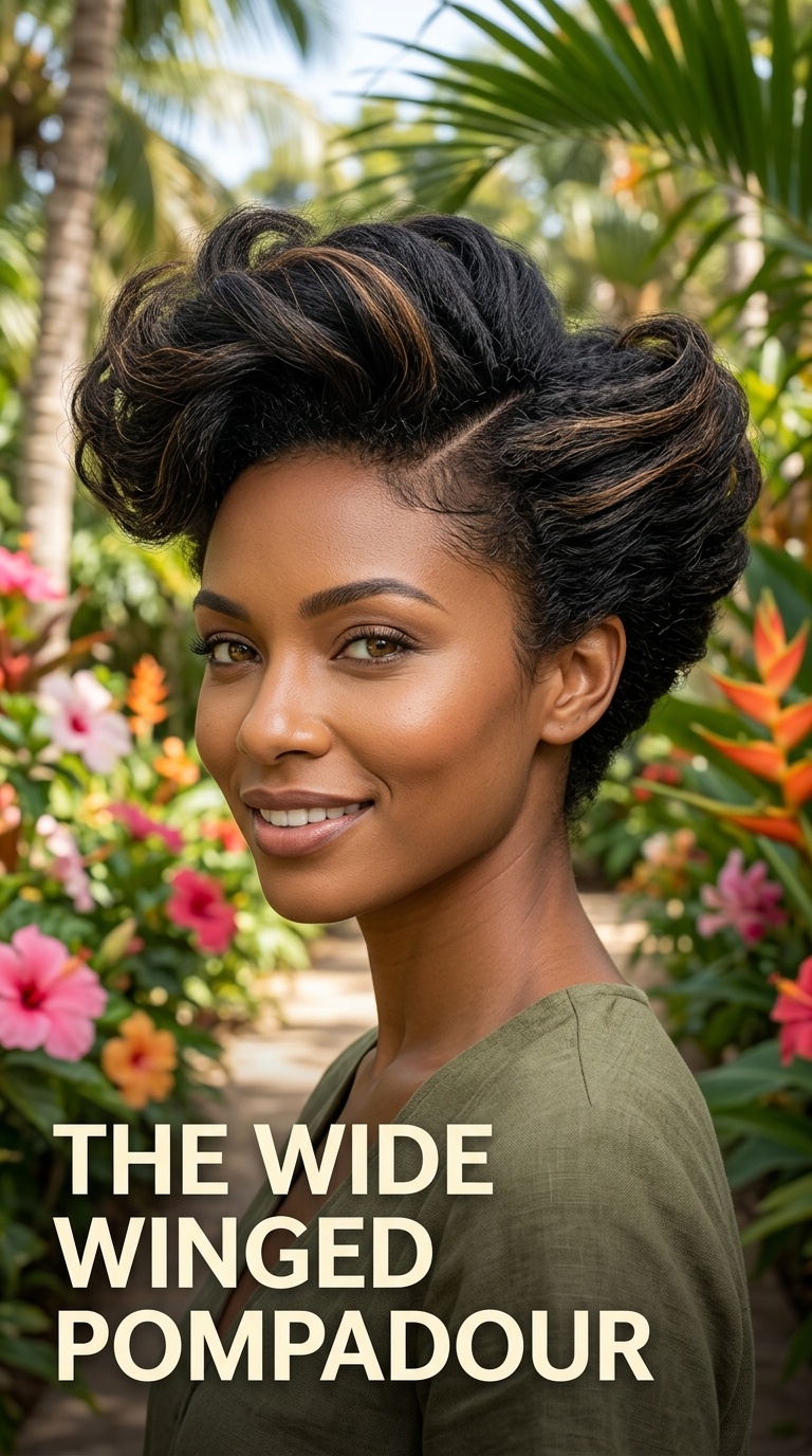 The Wide Winged Pompadour