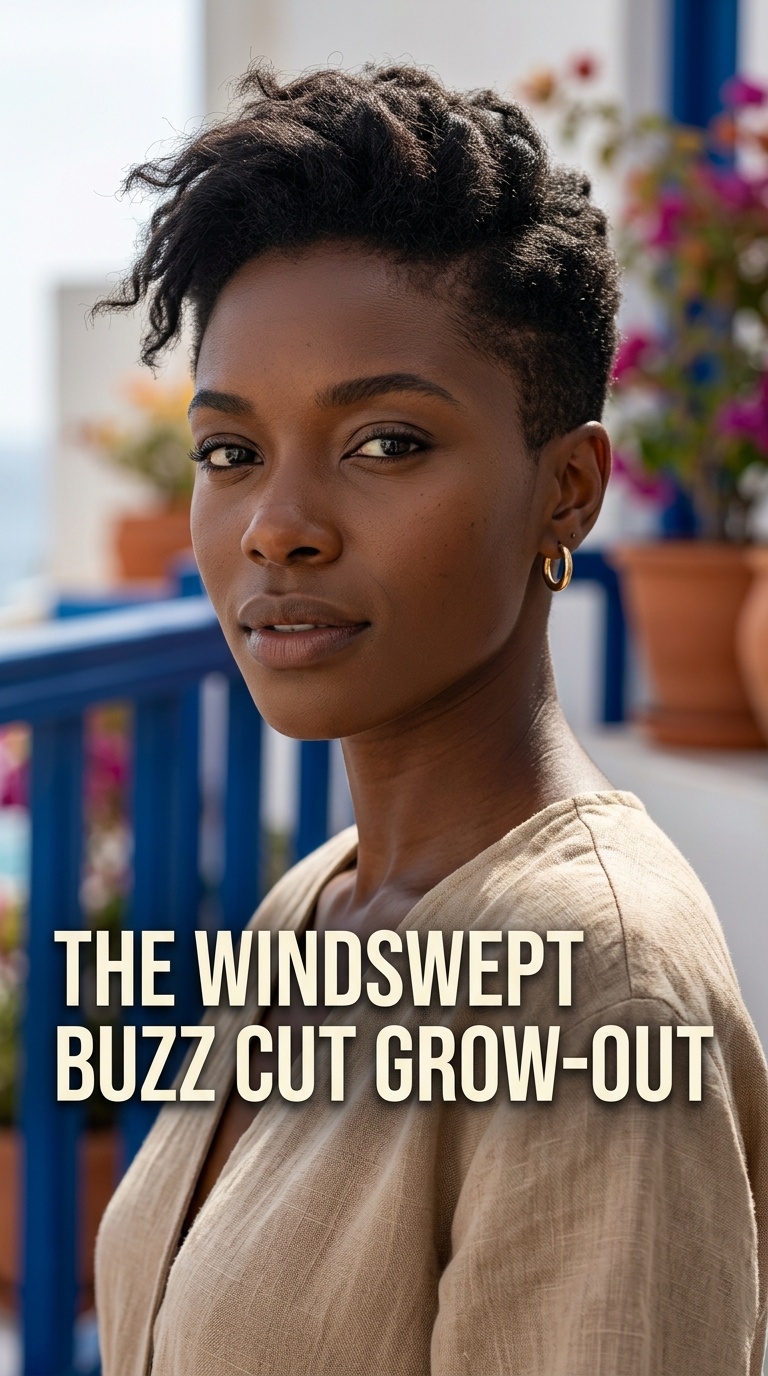 The Windswept Buzz Cut Grow-out