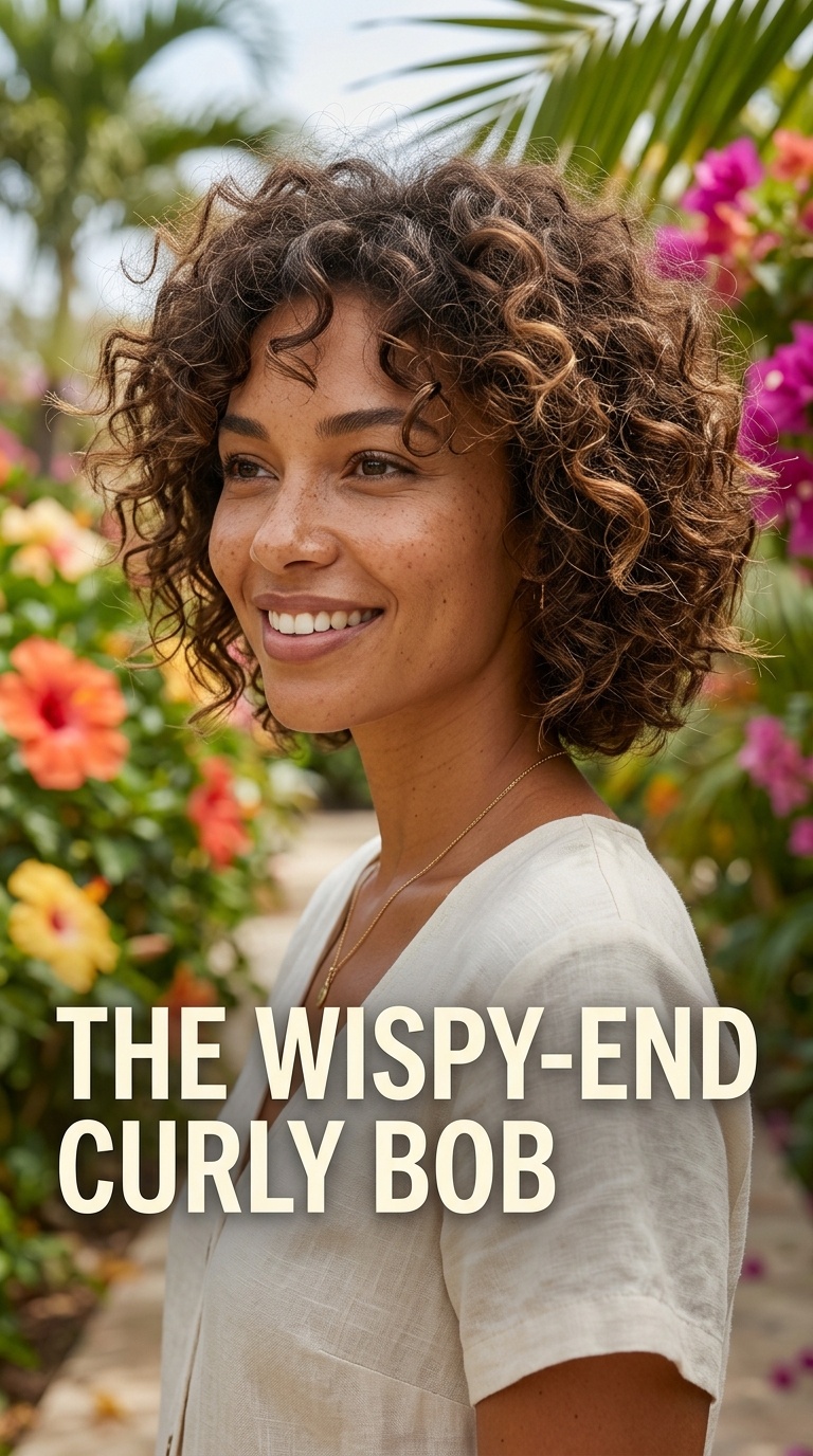 The Wispy-End Curly Bob
