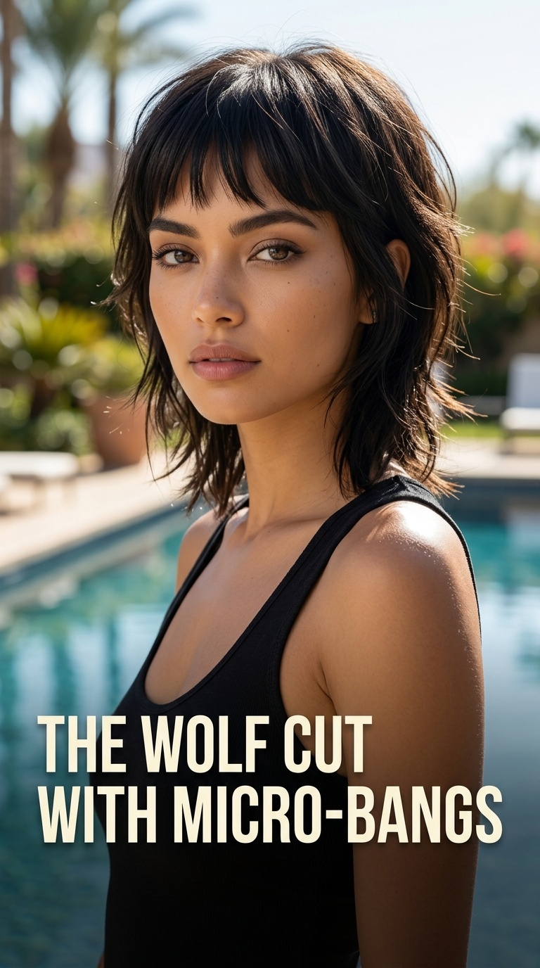 The Wolf Cut with Micro-Bangs