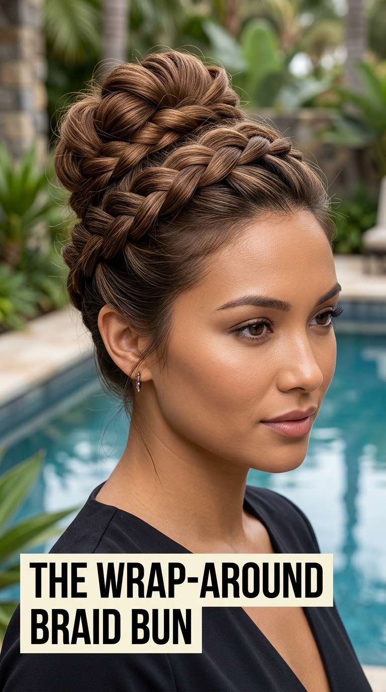 The Wrap-Around Braid Bun