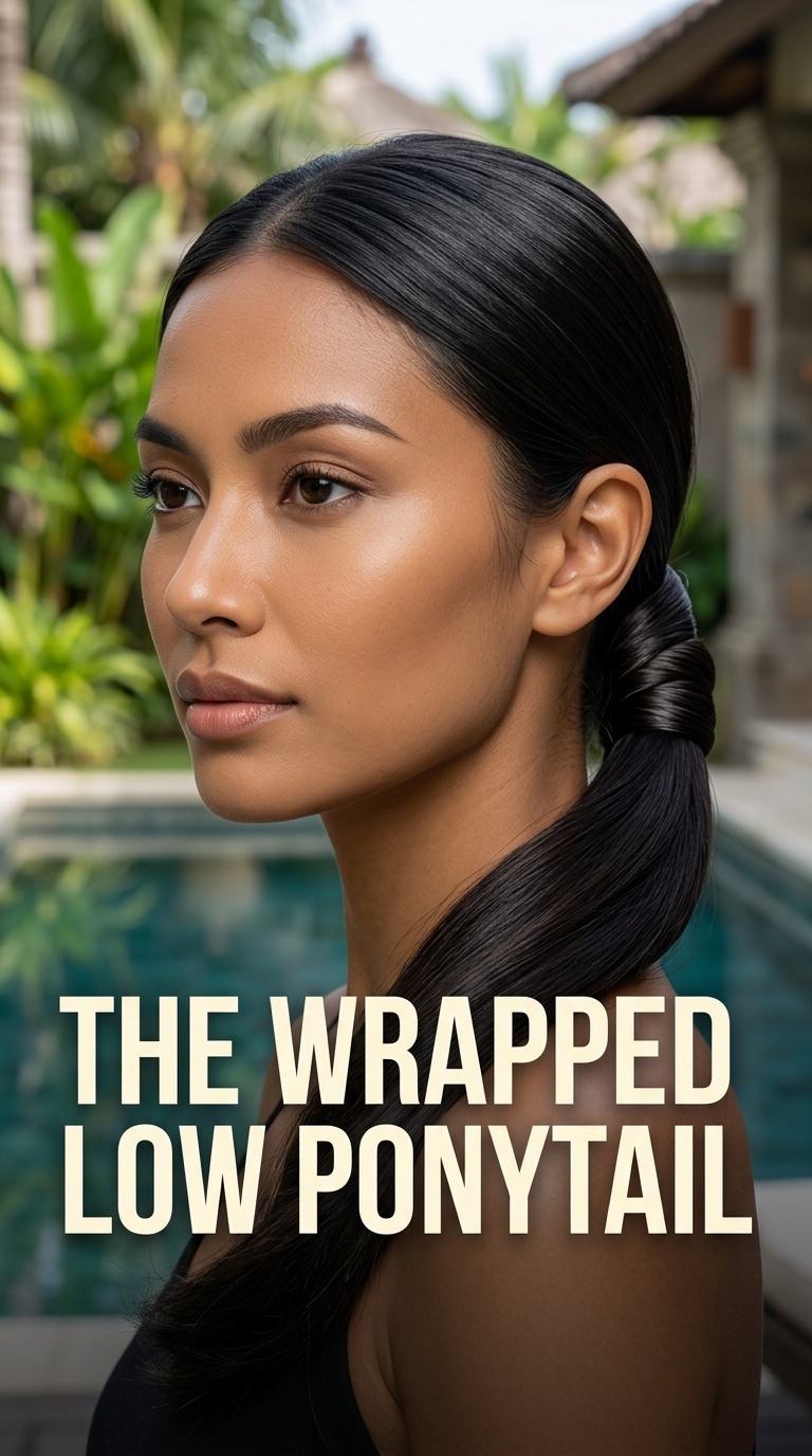 The Wrapped Low Ponytail
